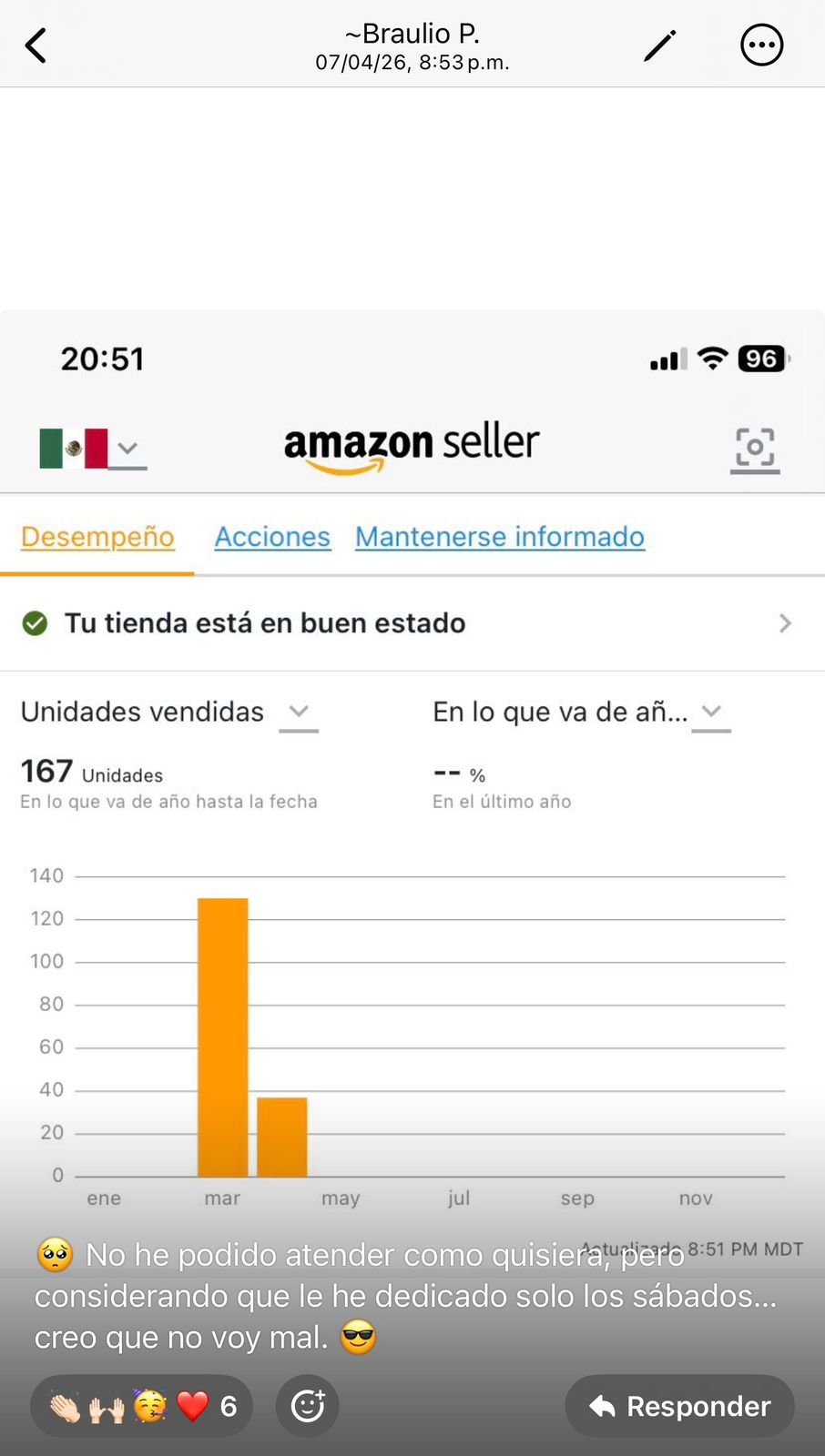 Captura de ventas de alumno 5