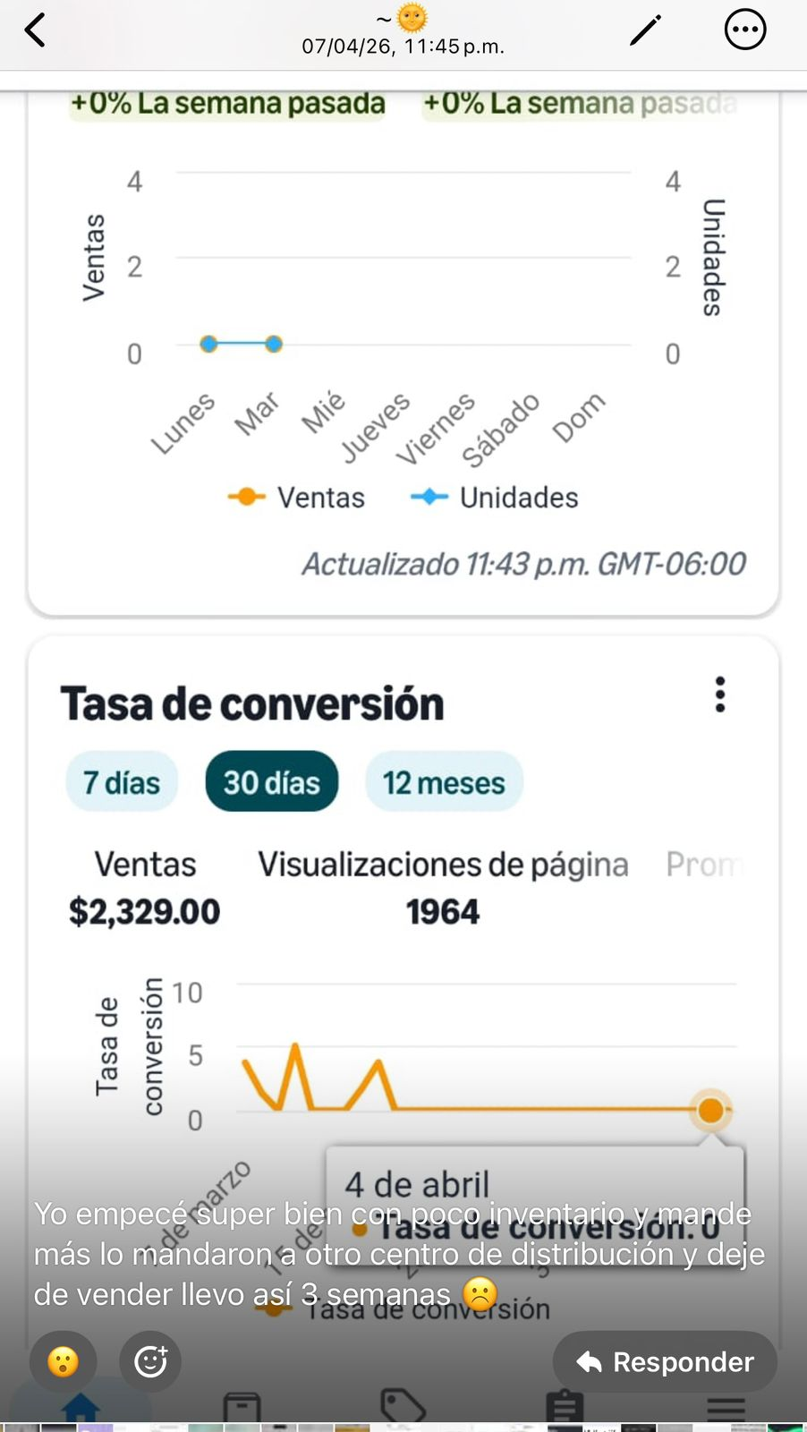 Captura de ventas de alumno 4